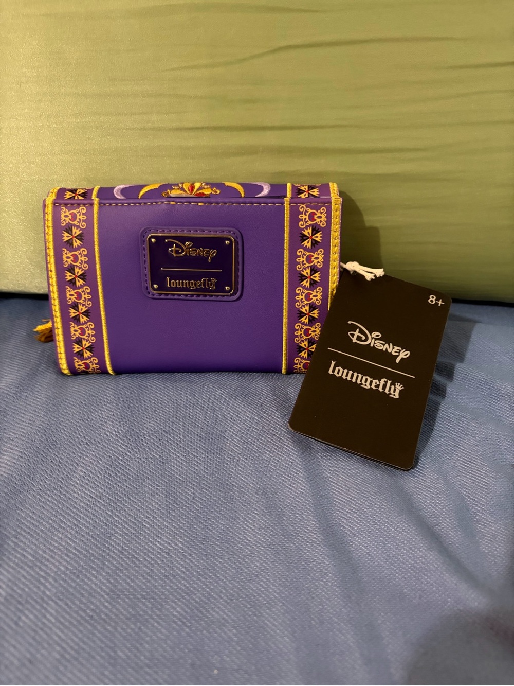 Disney Loungefly Purple Decorative Clutch Bag/Wallet with Tassels - Picture 2 of 5